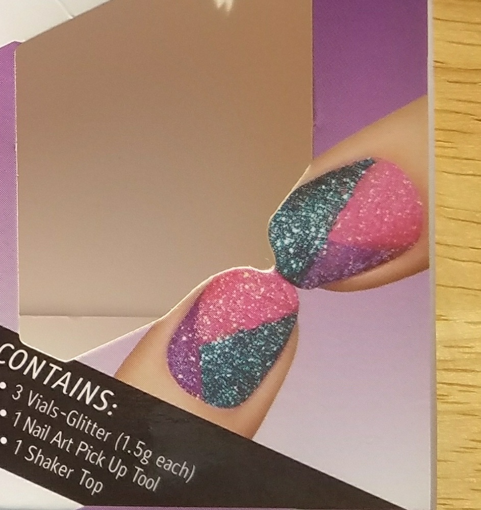 2 SETS! Sally Hanson GLITTER Nail Art Kit